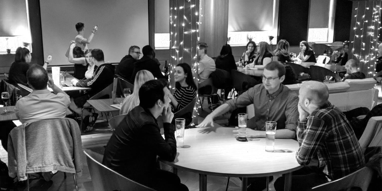 Attendees socialising at DXN
